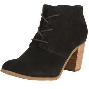 Tom’s Women's Lunata Black Suede Ankle Boots